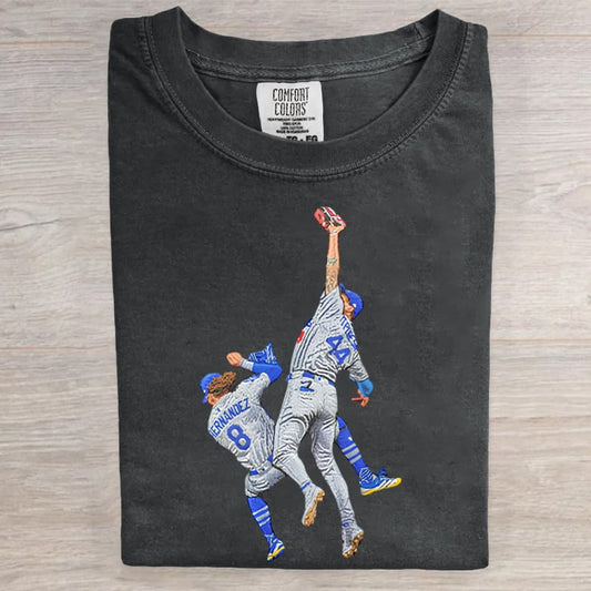 Retro Baseball Art Printed Tee