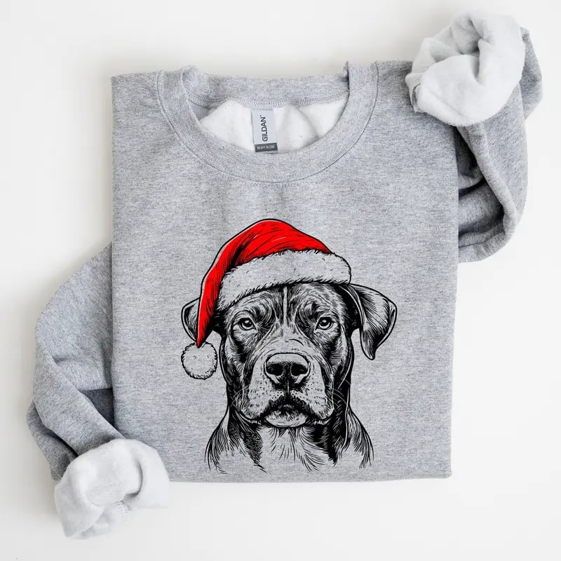 🎅Christmas Dog Sweatshirts - 50 Dog Breeds - Unisex Festive Pullovers🐾💖