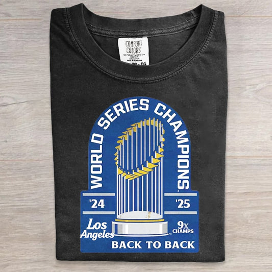 LA World Series Champions Women's Printed T-shirt
