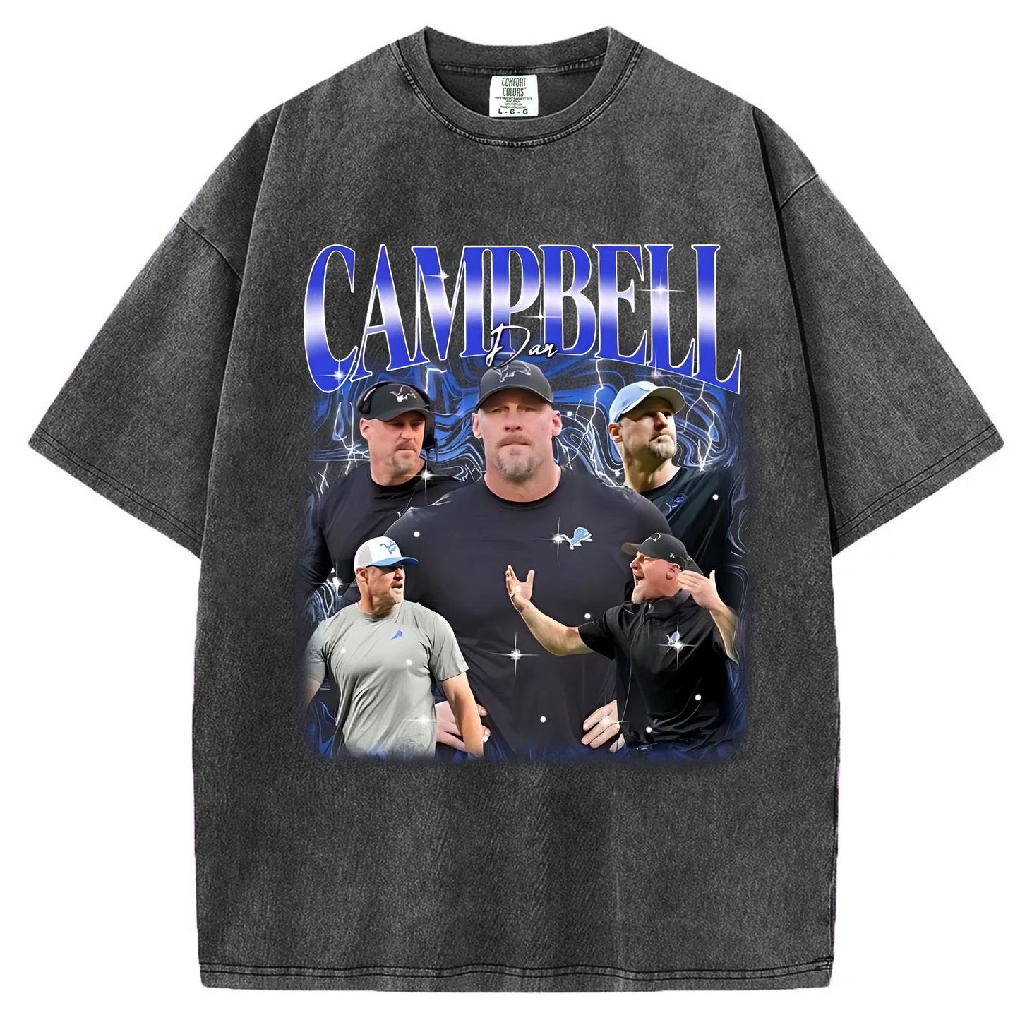 Detroit Lions Dan Campbell Retro 90s Style Shirt,Detroit Lions Football Sweatshirt