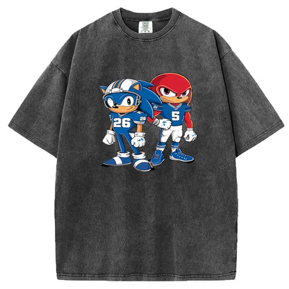 Sonic and knuckles Montgomery Gibbs like Detroit lions T-shirt/Sweatshirt