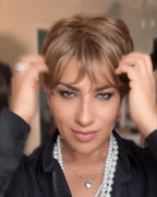 Light Brown Short Hair Wig