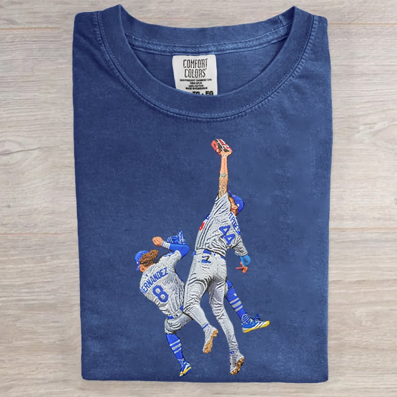 Retro Baseball Art Printed Tee