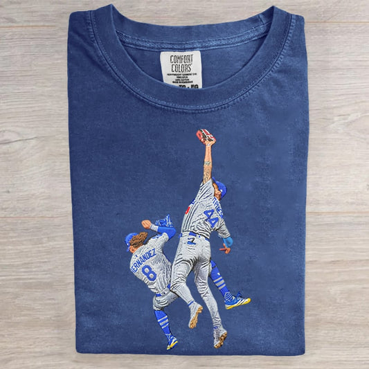 Retro Baseball Art Printed Tee