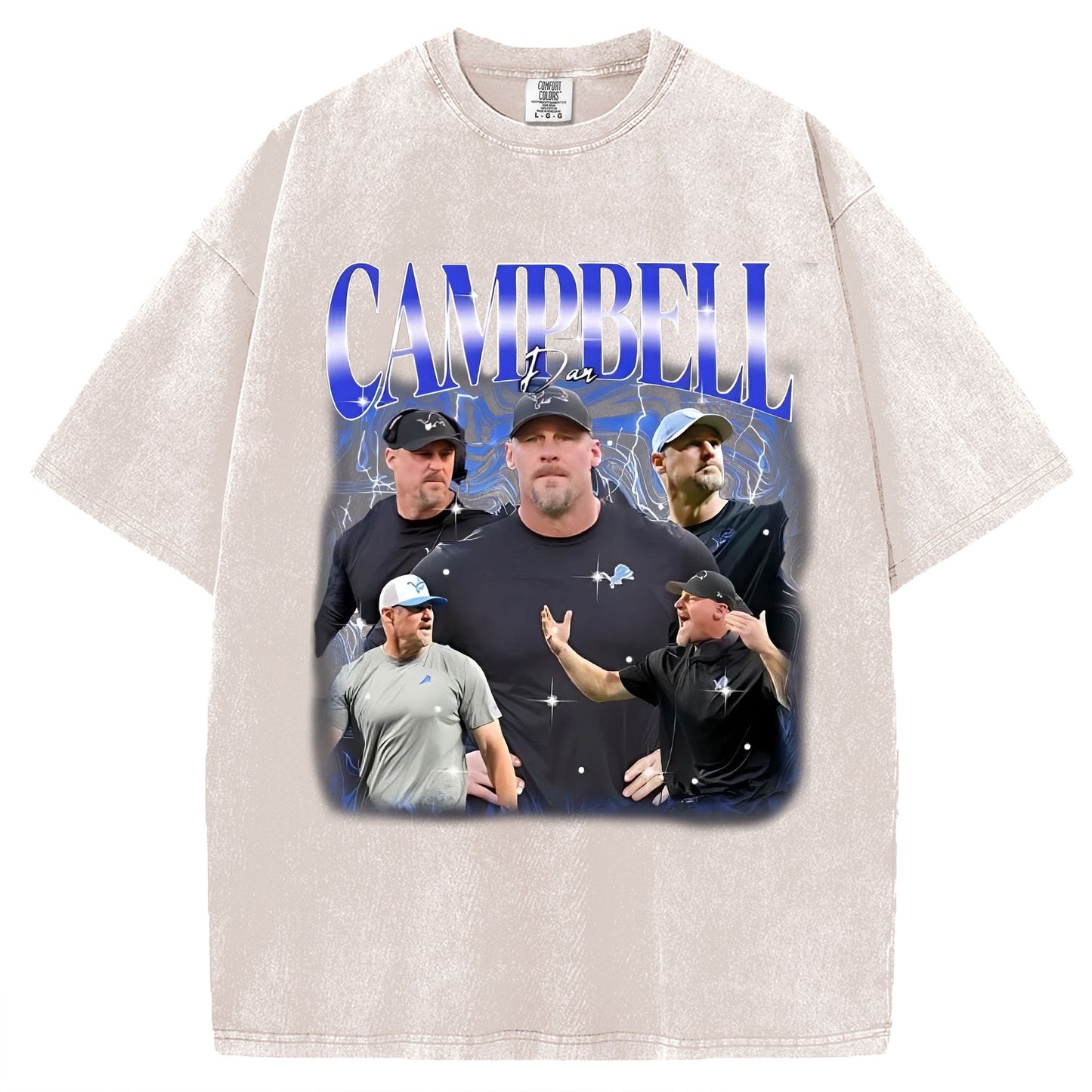 Detroit Lions Dan Campbell Retro 90s Style Shirt,Detroit Lions Football Sweatshirt