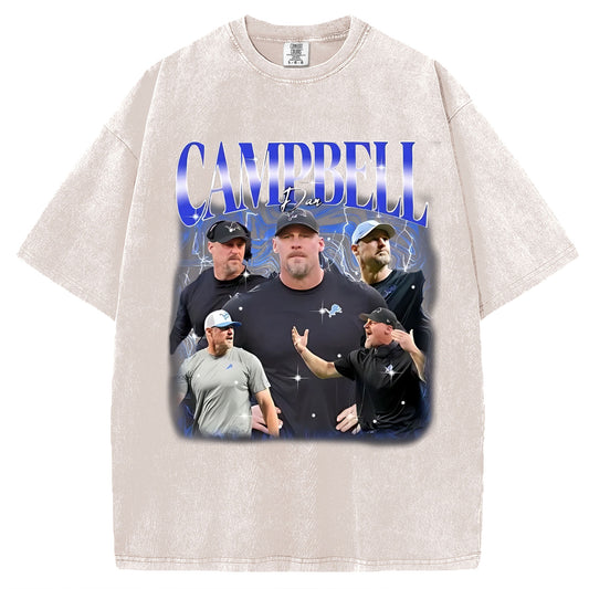 Detroit Lions Dan Campbell Retro 90s Style Shirt,Detroit Lions Football Sweatshirt