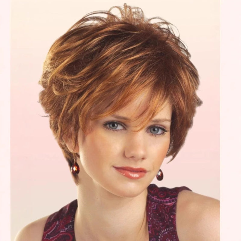 Fluffy Natural Brown Wig