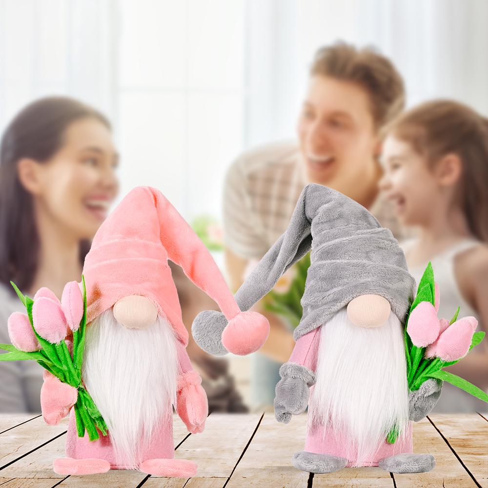 Adorable Tulip Plush Gnome For Mother's Day