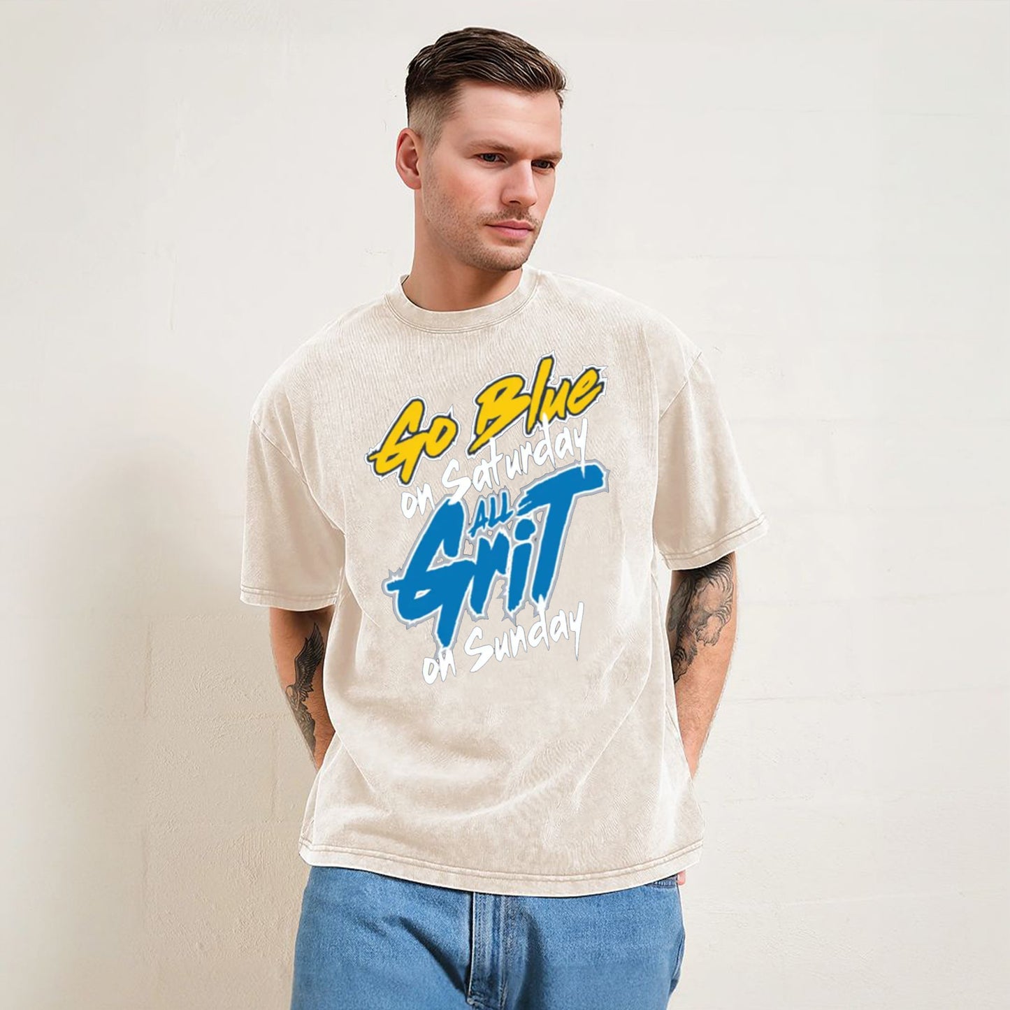 Go Blue on Saturday, All Grit on Sundays T-Shirt/Sweatshirt