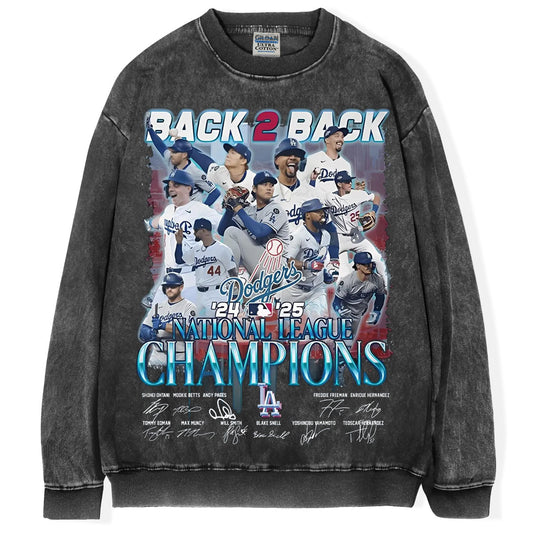 Dodgers Champions Back 2 Back 2025 T-Shirt/Sweatshirt
