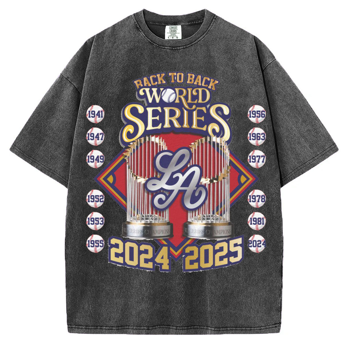 Back to Back Champions LA Baseball T-Shirt/Sweatshirt