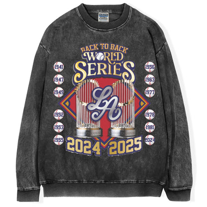 Back to Back Champions LA Baseball T-Shirt/Sweatshirt