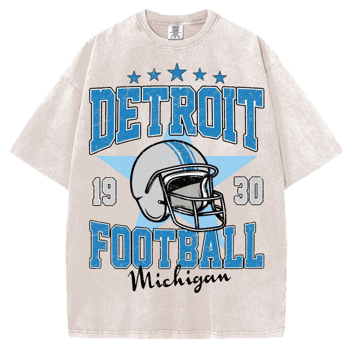 Comfort Colors Detroit Football T-Shirt/Sweatshirt