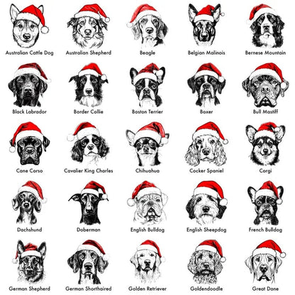 🎅Christmas Dog Sweatshirts - 50 Dog Breeds - Unisex Festive Pullovers🐾💖