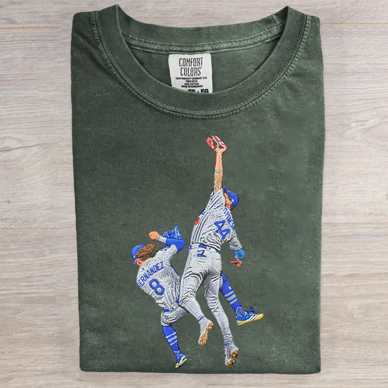 Retro Baseball Art Printed Tee
