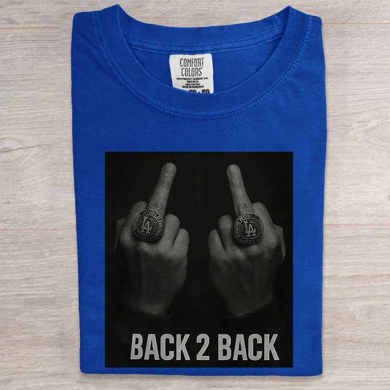 BACK 2 BACK Women's Crew Neck Printed T-Shirt