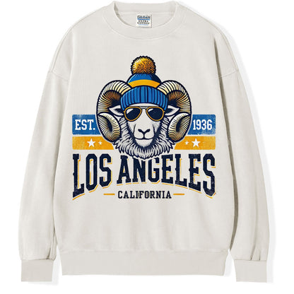 Los Angeles Football Comfort Colors T-shirt, Vintage Rams Sports Sweatshirt