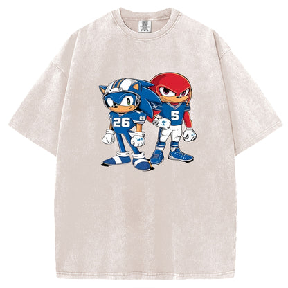 Sonic and knuckles Montgomery Gibbs like Detroit lions T-shirt/Sweatshirt