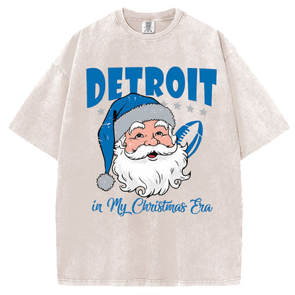 Vintage Detroit Football In My Christmas Era T-Shirt/Sweatshirt