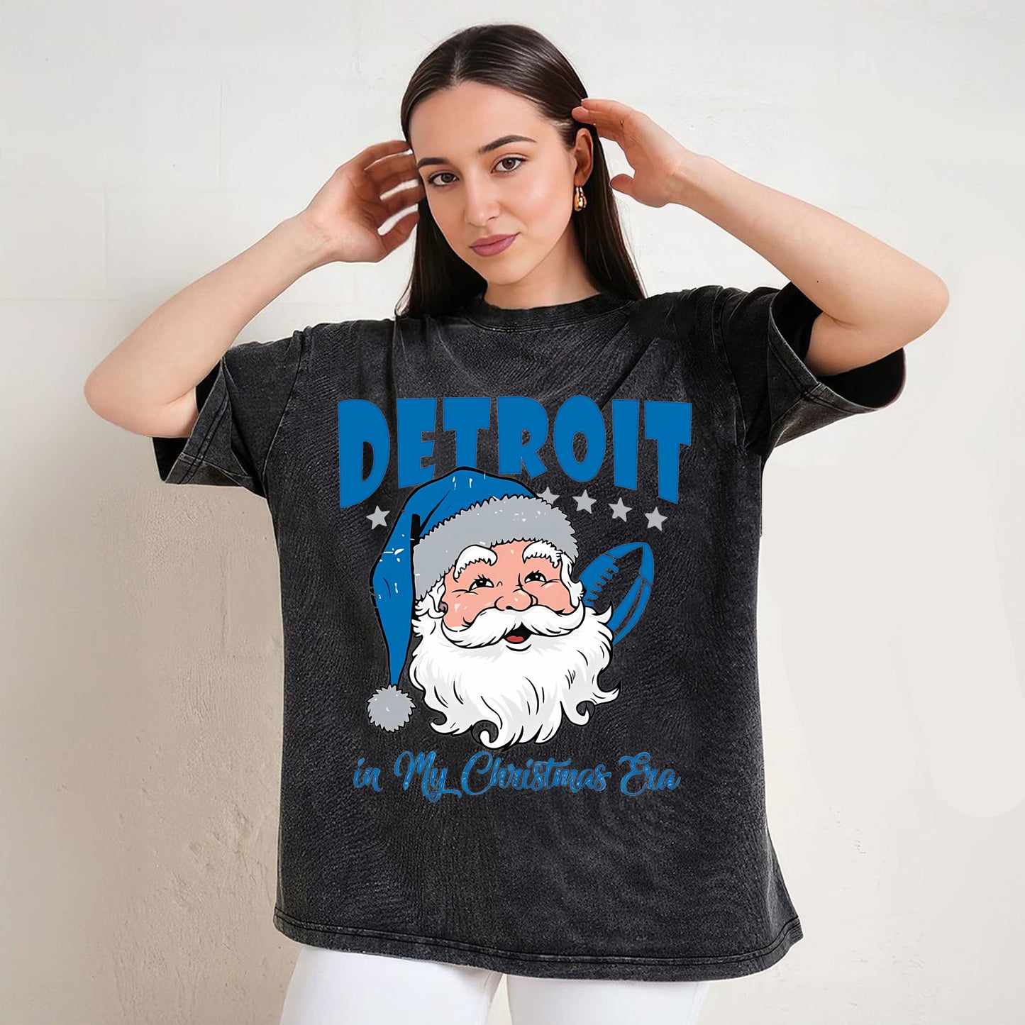 Vintage Detroit Football In My Christmas Era T-Shirt/Sweatshirt