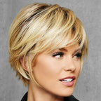 Bob Wig With Eye-Length Bangs Short Hair Wig