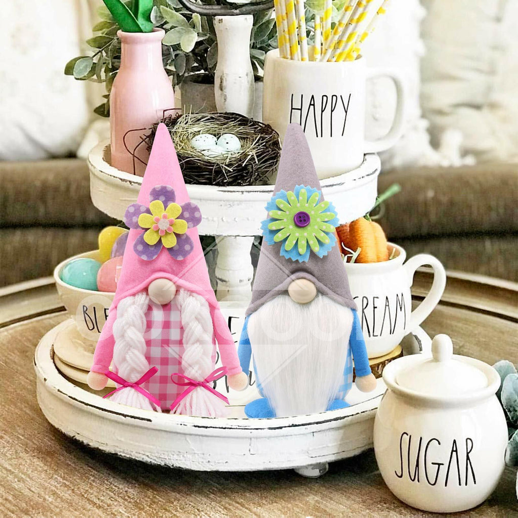 Spring Flower Plush Gnome Doll