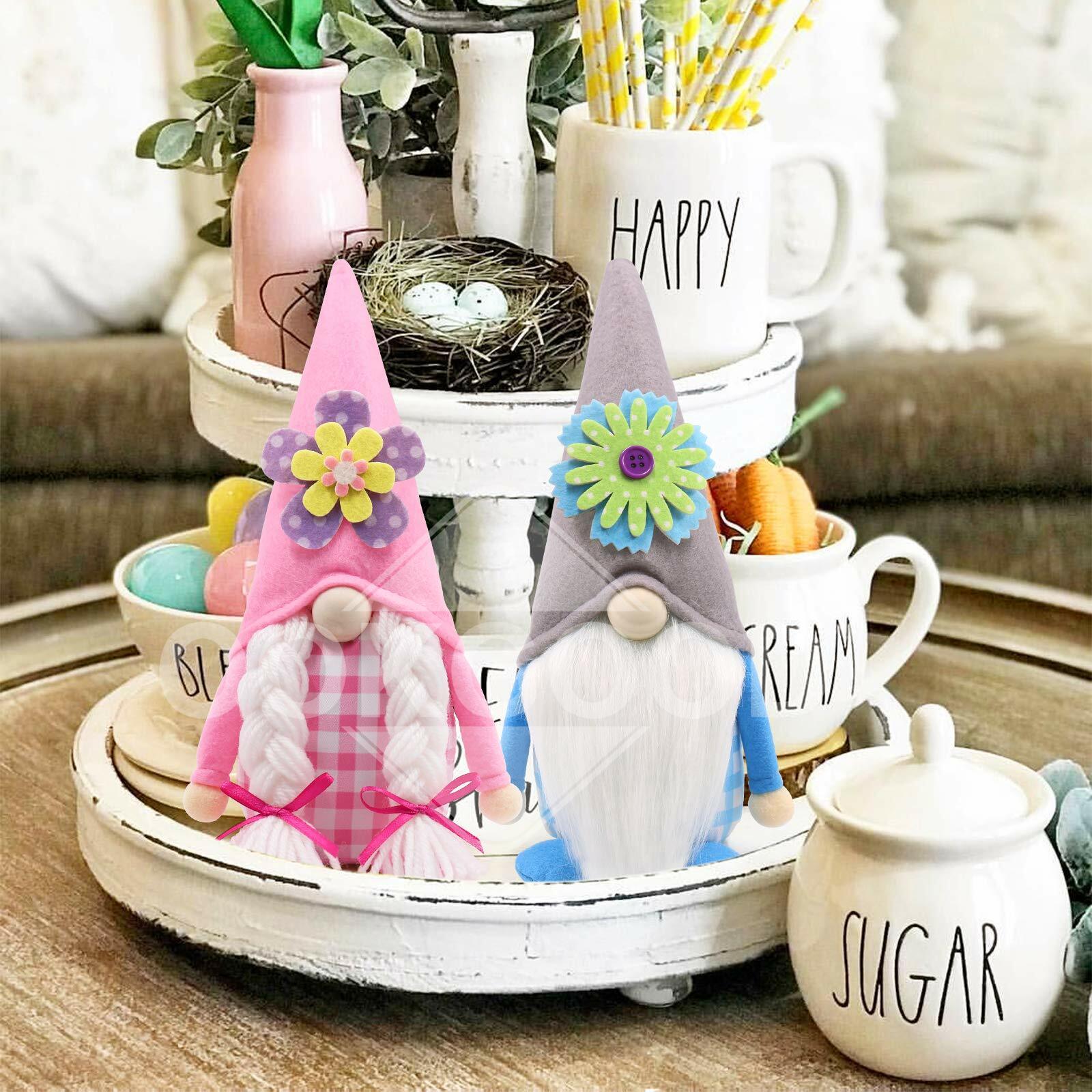 Spring Flower Plush Gnome Doll