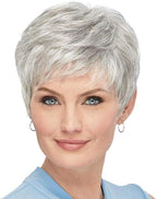 Short Silver Grey Wigs for Women