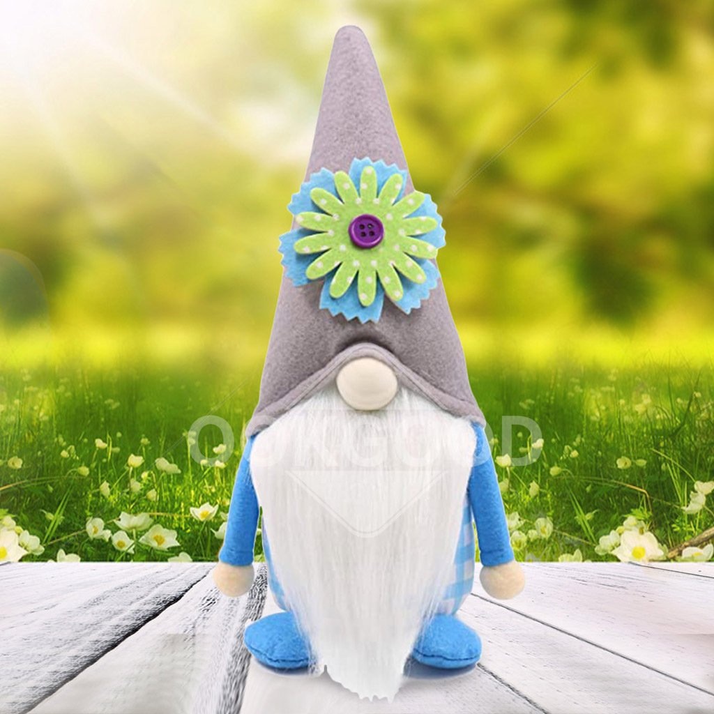 Spring Flower Plush Gnome Doll