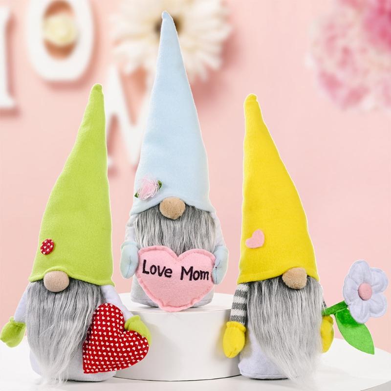 Handmade Plush Gnome Ornament For Mother's Day Gift