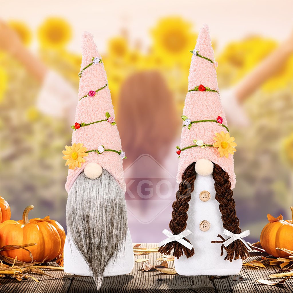 Handmade Plush Gnome Ornament For Holiday Gift