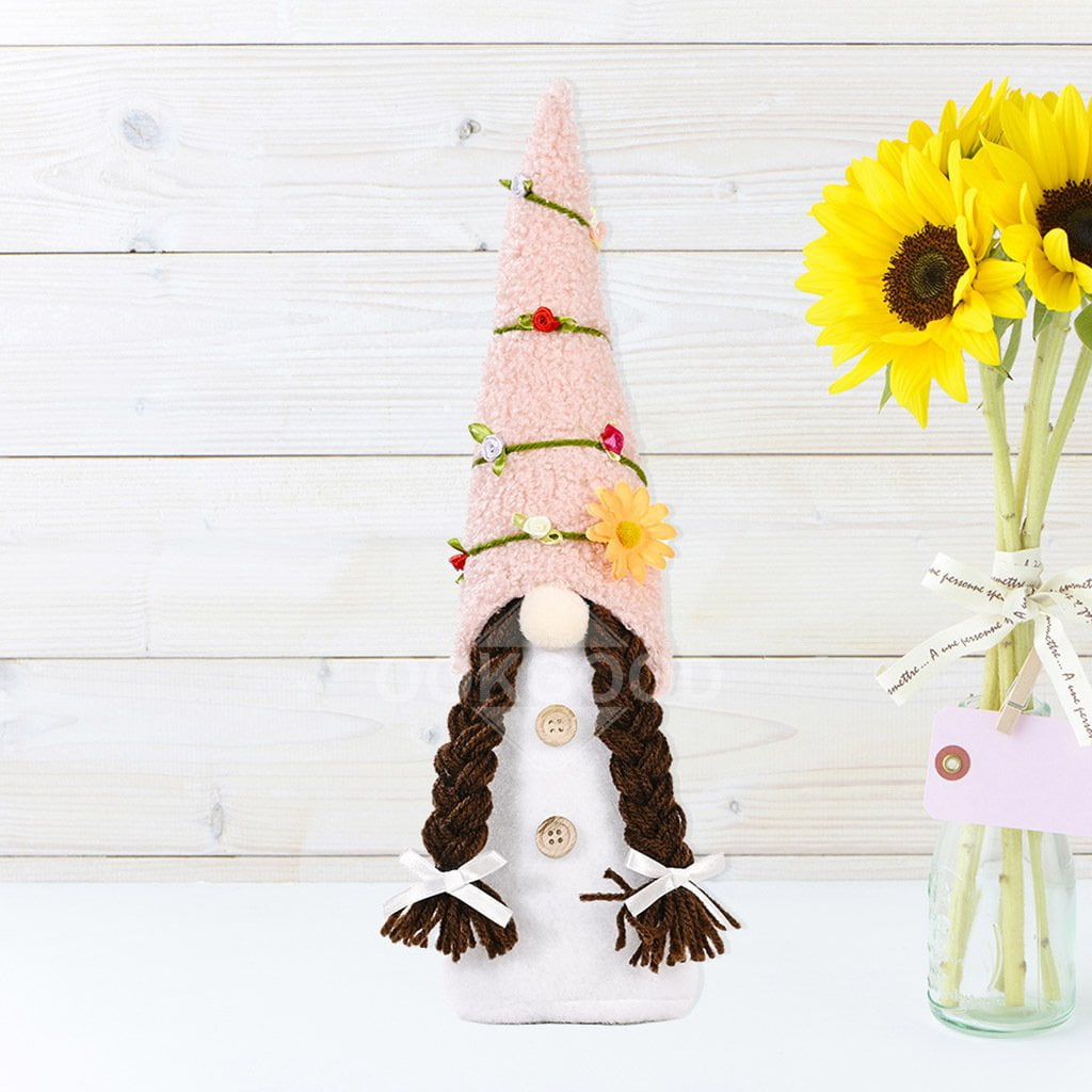Handmade Plush Gnome Ornament For Holiday Gift