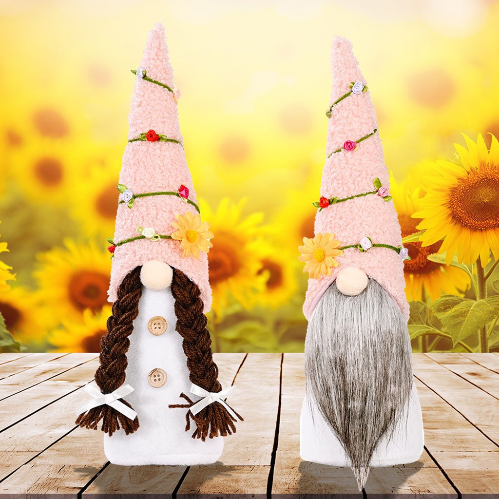 Handmade Plush Gnome Ornament For Holiday Gift