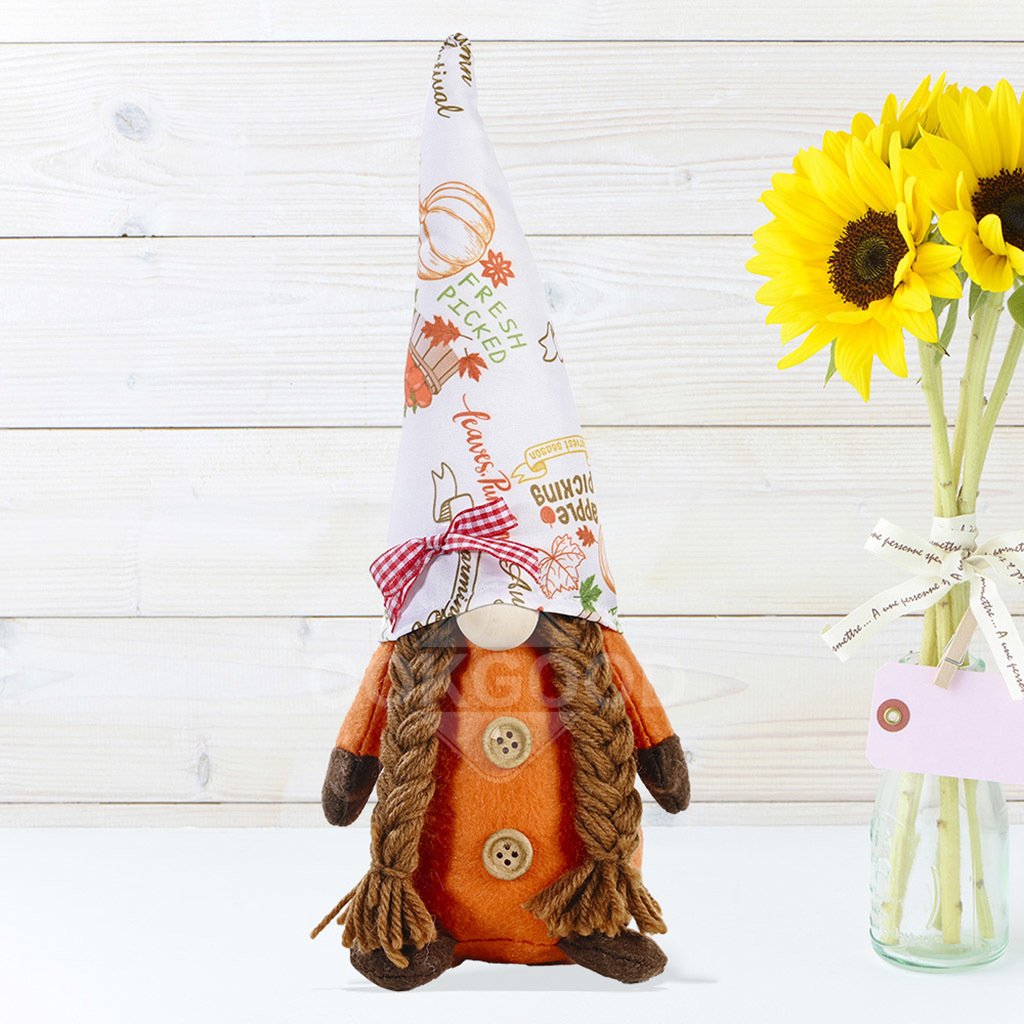 Handmade Plush Gnome Ornament For Holiday Gift