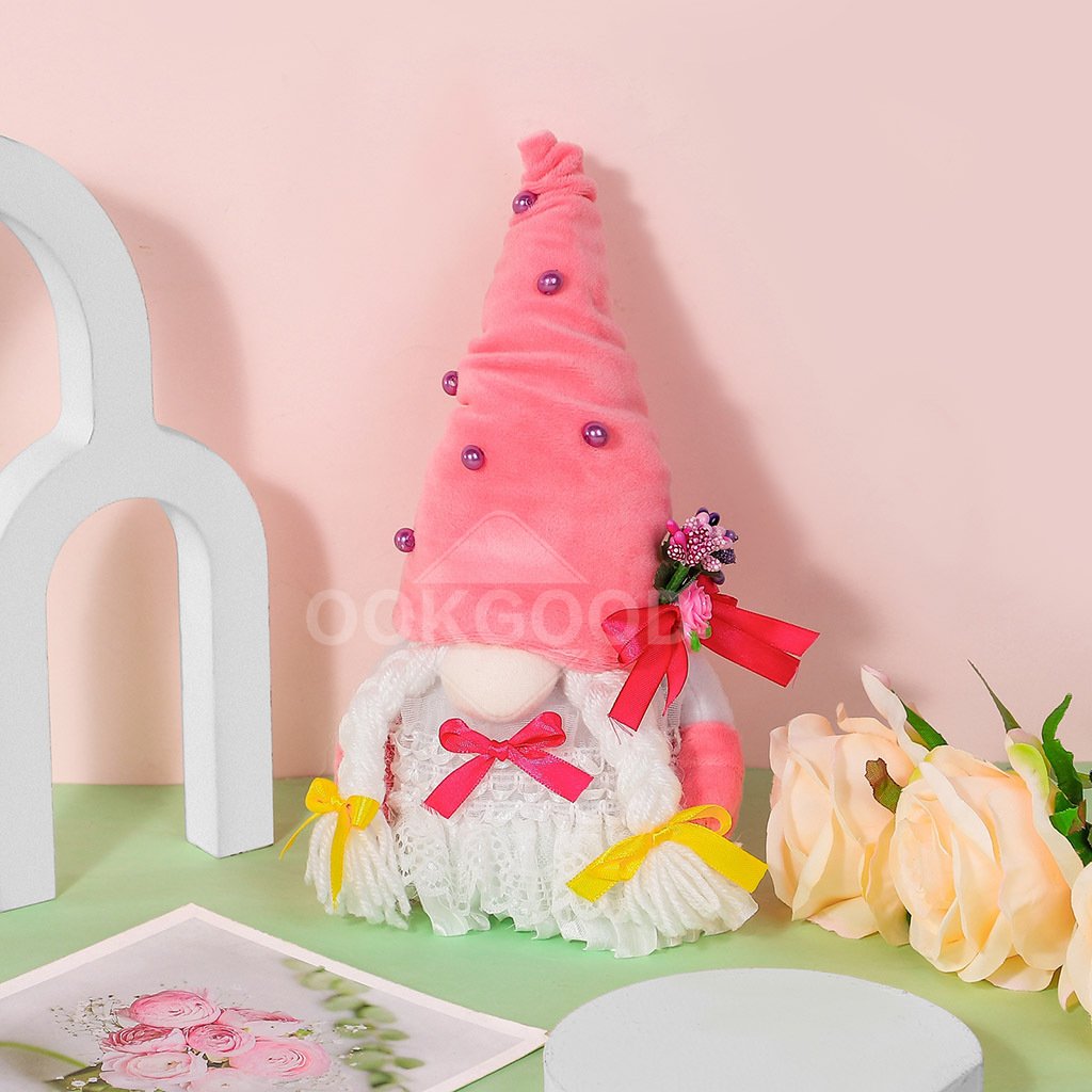 Handmade Plush Gnome With Lovely Lavender For Love Gift