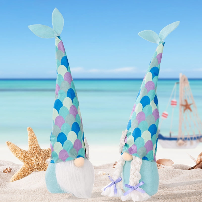 Ocean Gnome With Fish Tail For Summer Decor