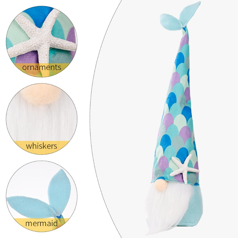 Ocean Gnome With Fish Tail For Summer Decor