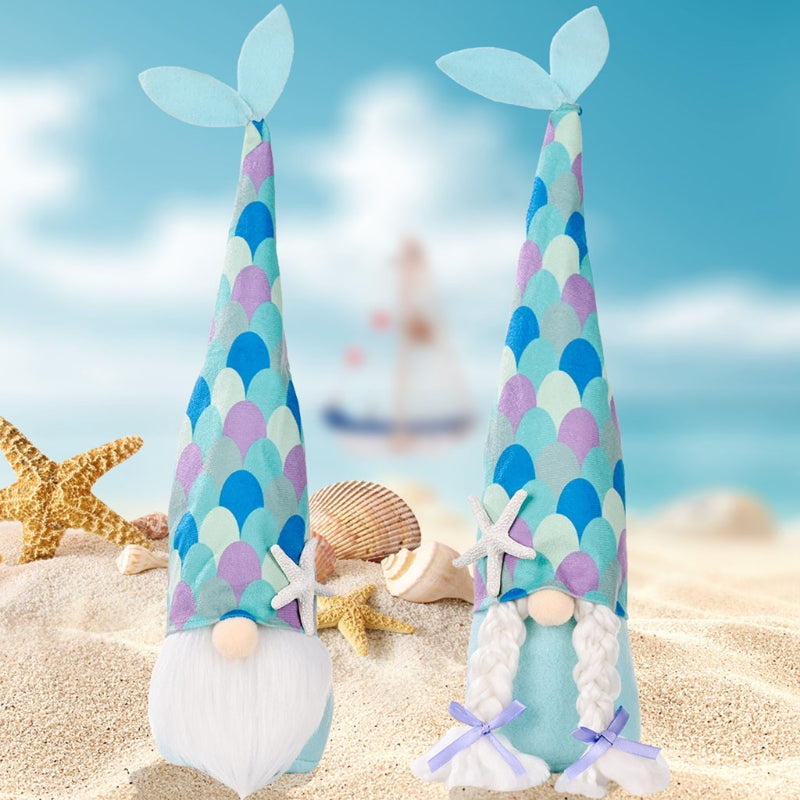 Ocean Gnome With Fish Tail For Summer Decor