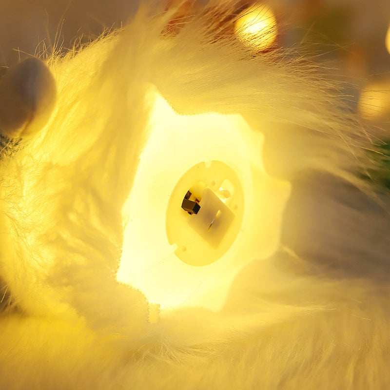 Flower Bunny Gnome With LED Light For Easter Spring