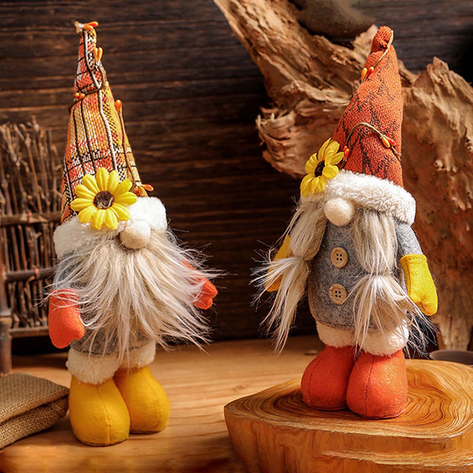 Sunflower Plush Gnome Family