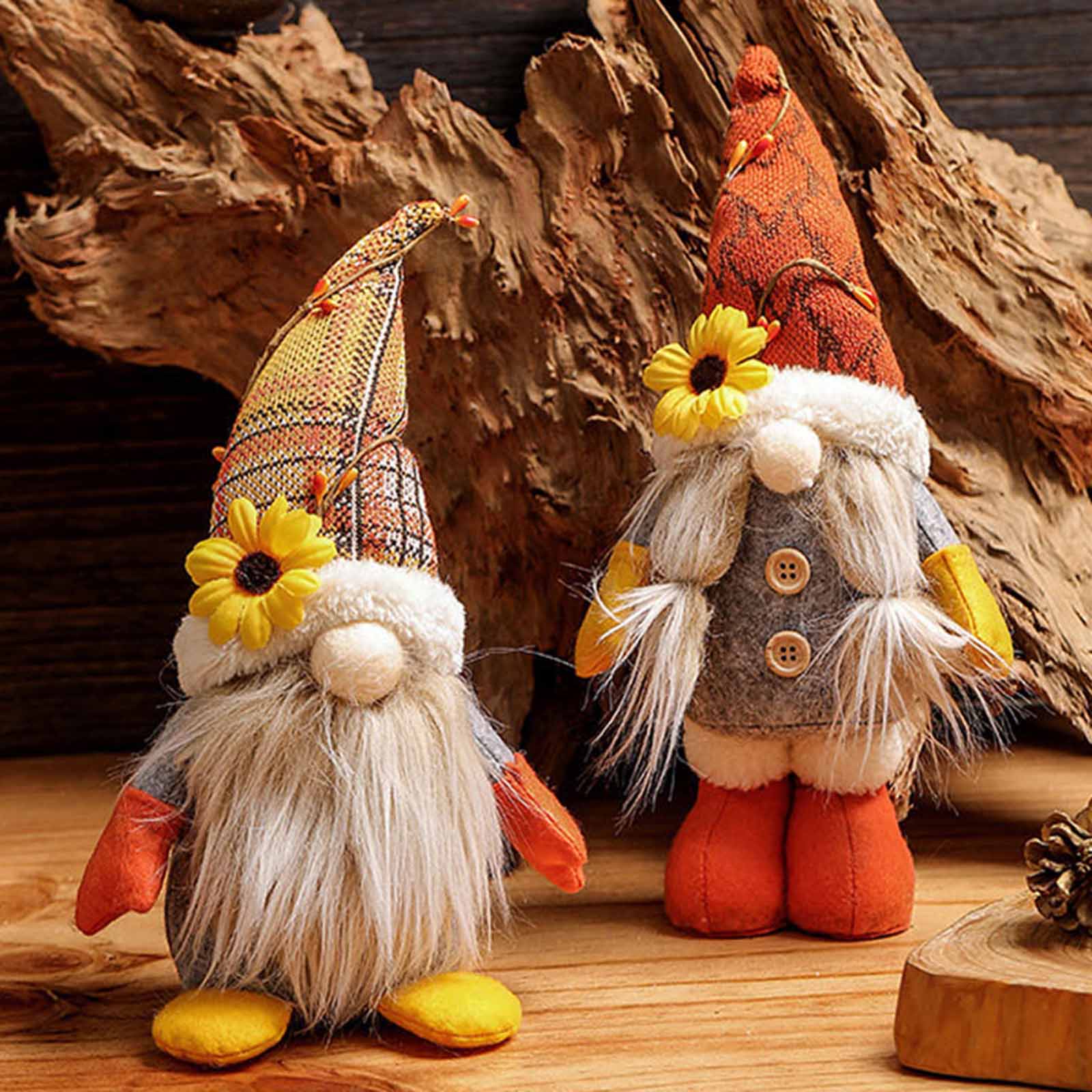 Sunflower Plush Gnome Family