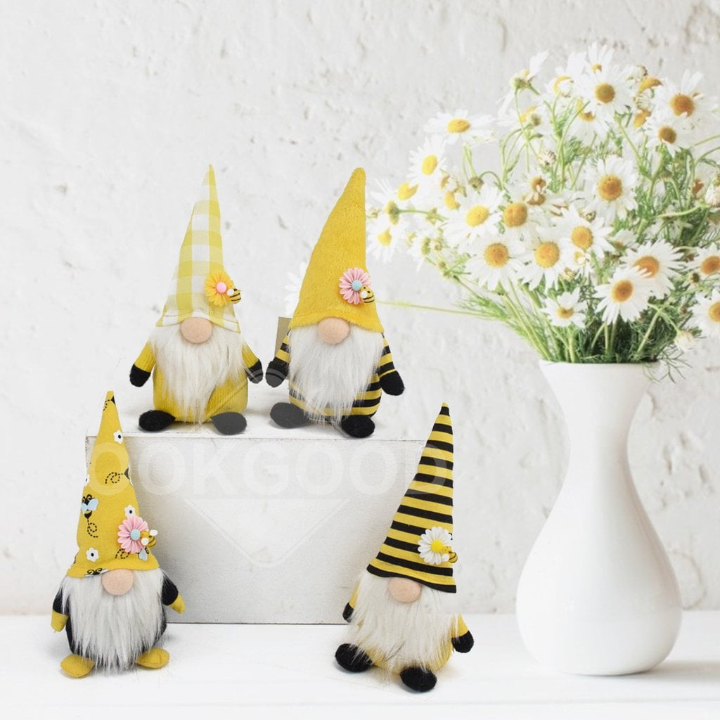 Lovely Faceless Gnome Brothers For Spring Gift And Decoration