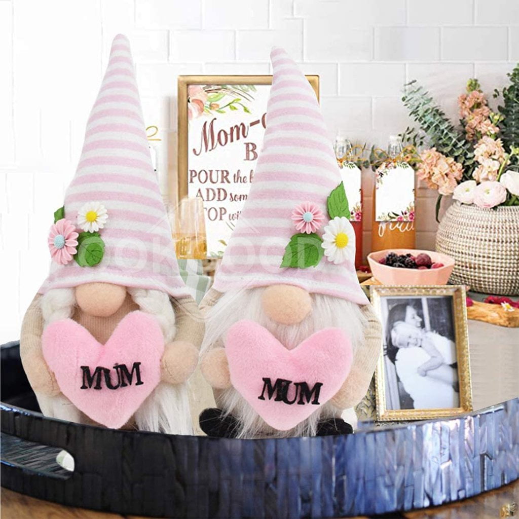 Handmade Spring Gnome Doll Couple For Mother's Day Gift