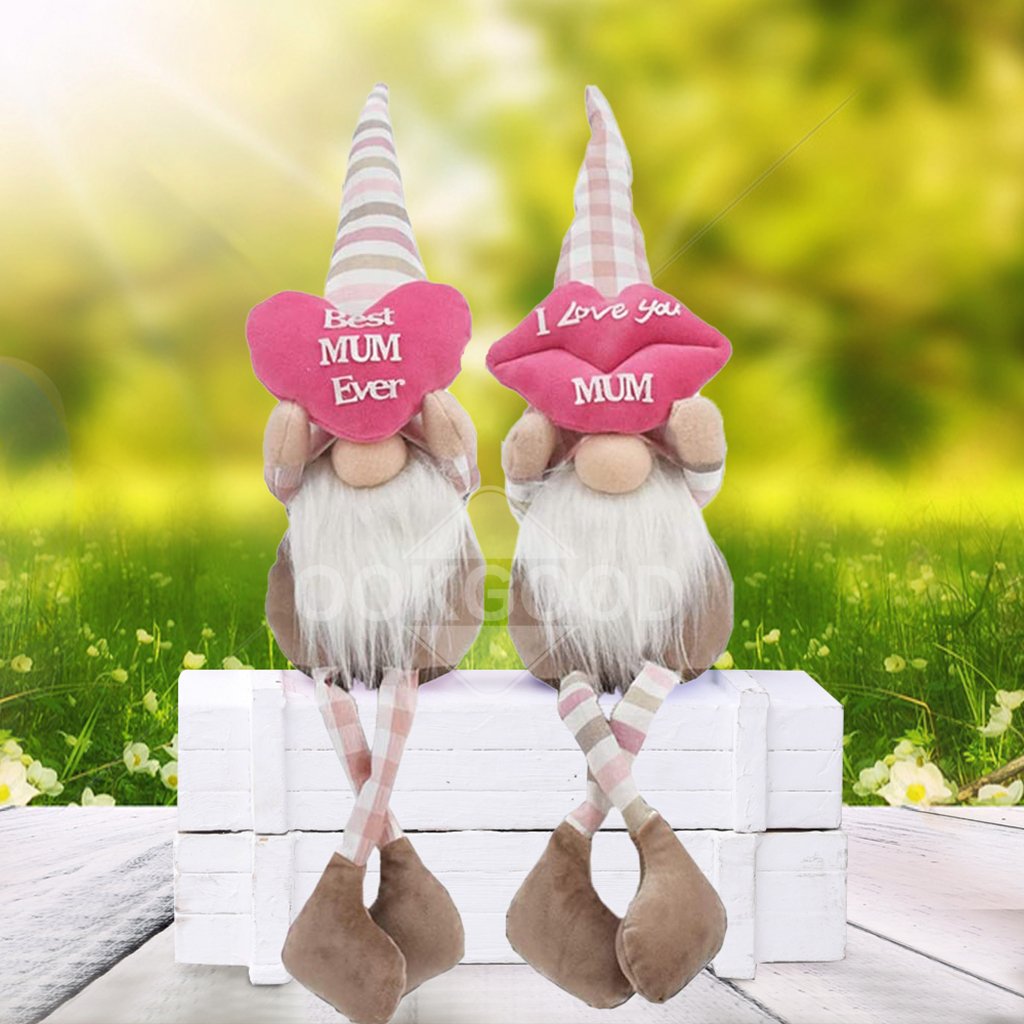Handmade Spring Gnome Doll Couple For Mother's Day Gift