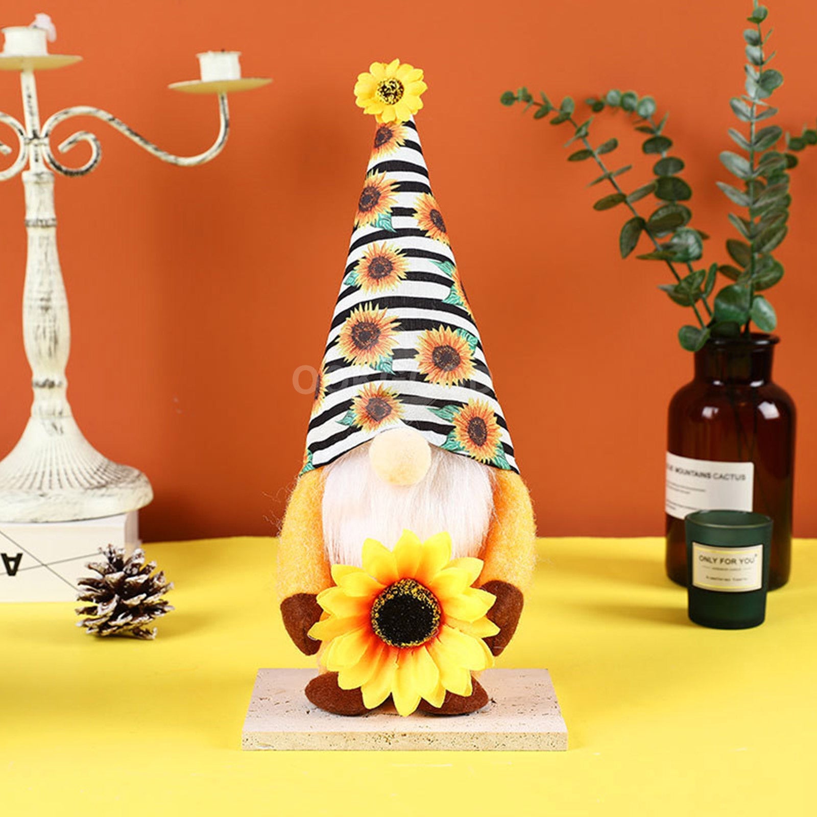 Sunflower Plush Gnome Couple