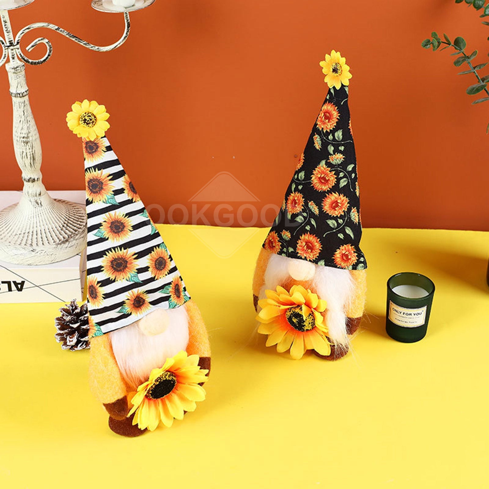 Sunflower Plush Gnome Couple