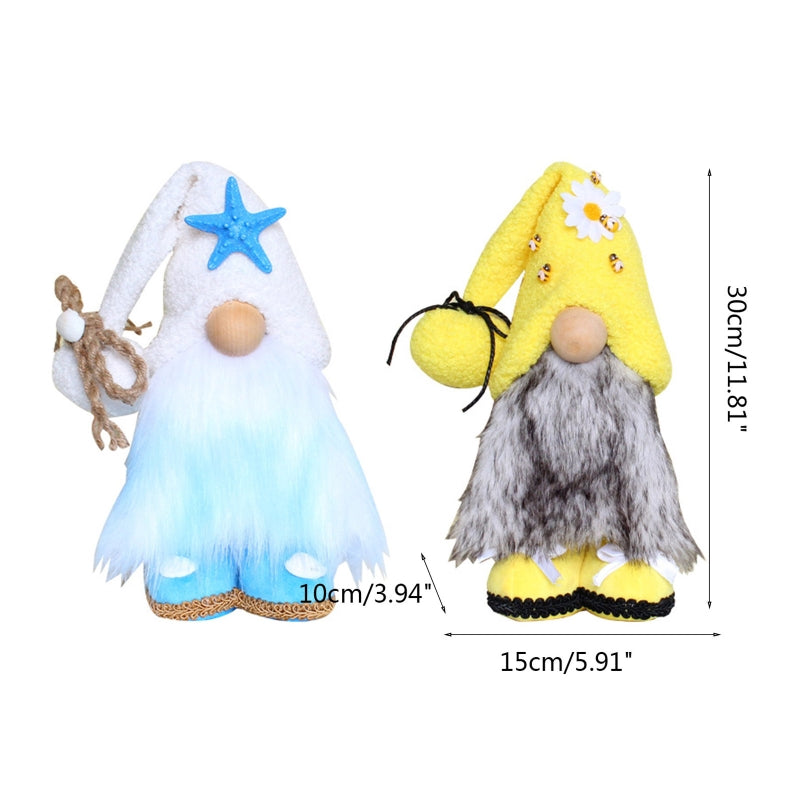 Bee Starfish Gnome For Spring Summer Decor