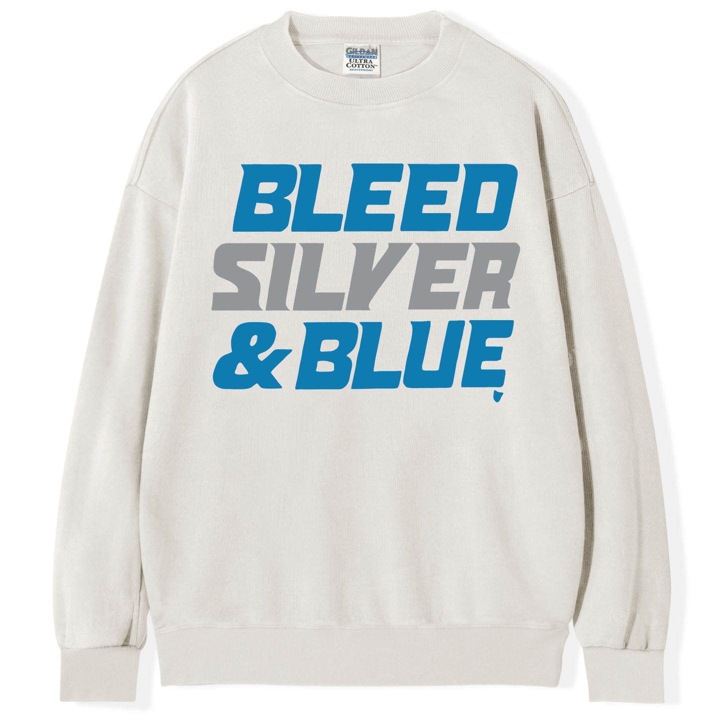 Detroit Football: Bleed Silver & Blue T-shirt/Sweatshirt