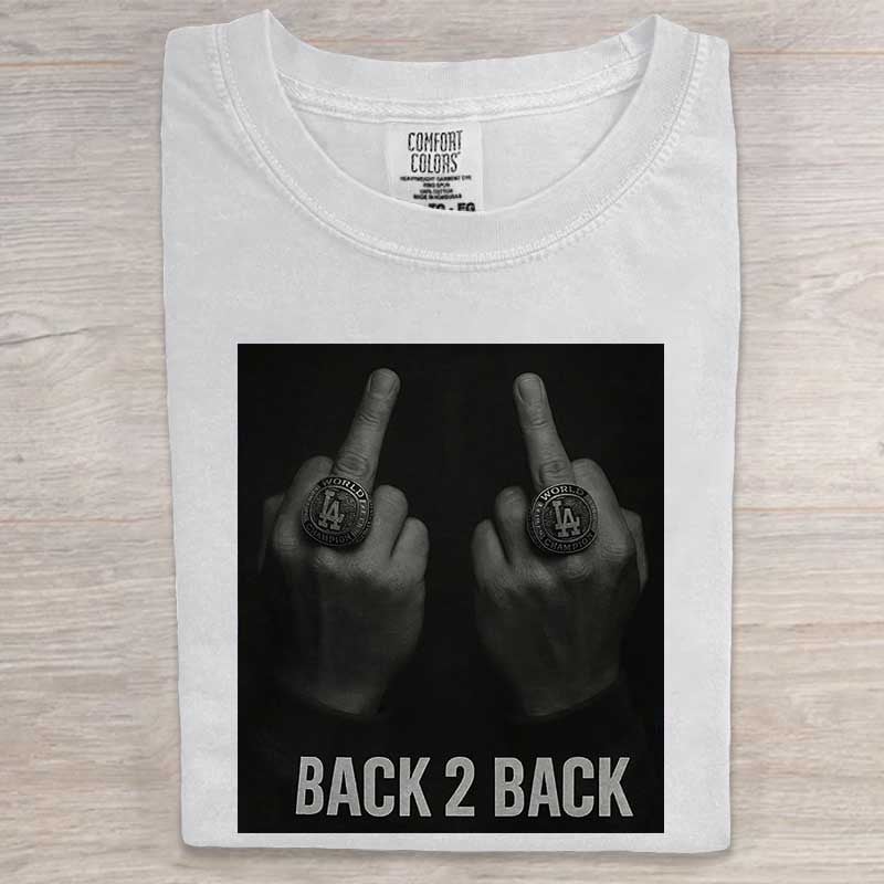 BACK 2 BACK Women's Crew Neck Printed T-Shirt