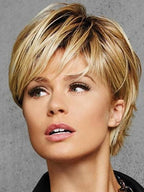 Bob Wig With Eye-Length Bangs Short Hair Wig